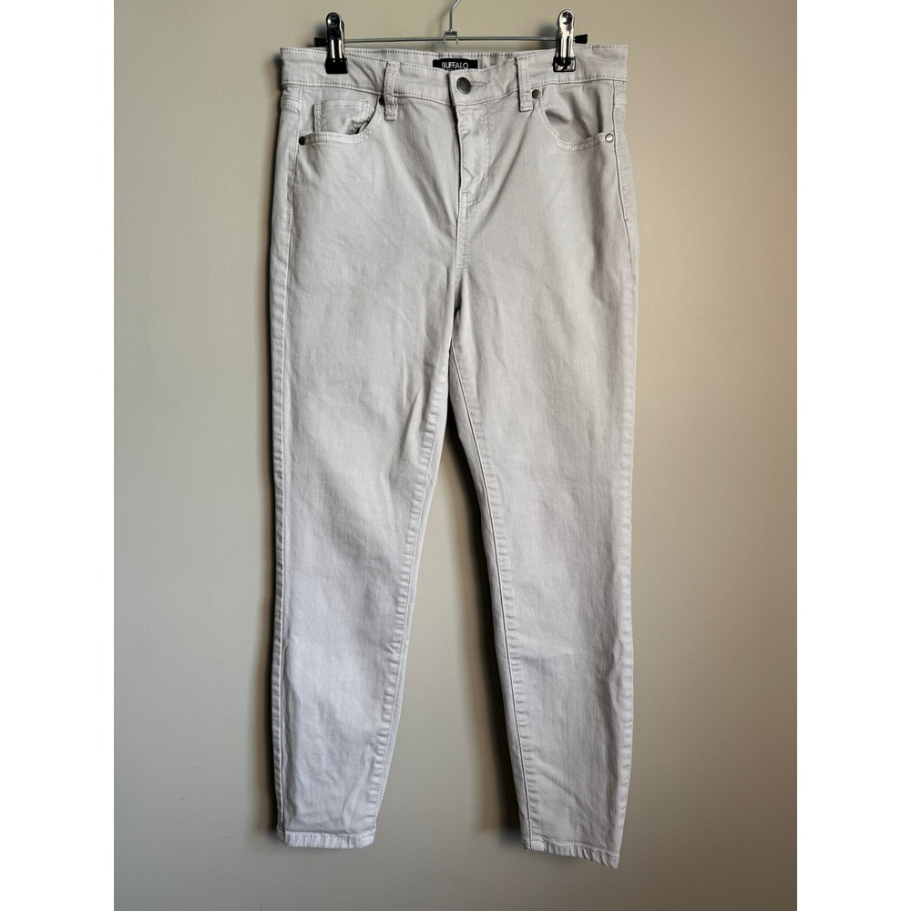 Buffalo David Bitton Aubrey High Rise Stretch Ankle Grazer Womens 6 Gray Skinny